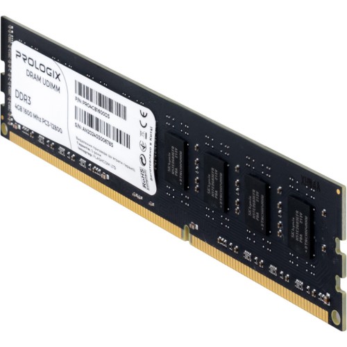 Модуль памяті для компютера DDR3 4GB 1600 MHz Prologix (PRO4GB1600D3)