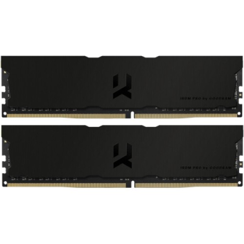 Модуль памяті для компютера DDR4 32GB (2x16GB) 3600 MHz IRDM Pro Deep Black Goodram (IRP-K3600D4V64L18S/32GDC)