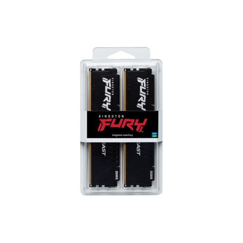 Модуль памяті для компютера DDR5 32GB (2x16GB) 6000 MHz Beast Black XMP Kingston Fury (ex.HyperX) (KF560C30BBK2-32)