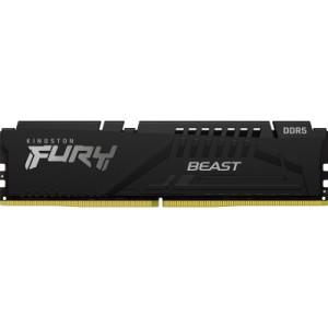 Модуль пам'яті для комп'ютера DDR5 16GB 6000 MHz Beast Black XMP Kingston Fury (ex.HyperX) (KF560C30BB-16)