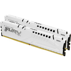 Модуль пам'яті для комп'ютера DDR5 32GB (2x16GB) 6000 MHz Beast White EXPO Kingston Fury (ex.HyperX) (KF560C30BWEK2-32)