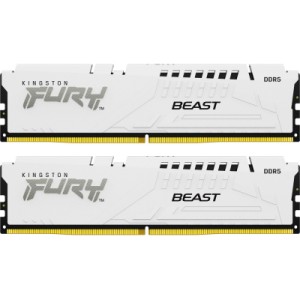 Модуль пам'яті для комп'ютера DDR5 32GB (2x16GB) 6000 MHz Beast White XMP Kingston Fury (ex.HyperX) (KF560C30BWK2-32)