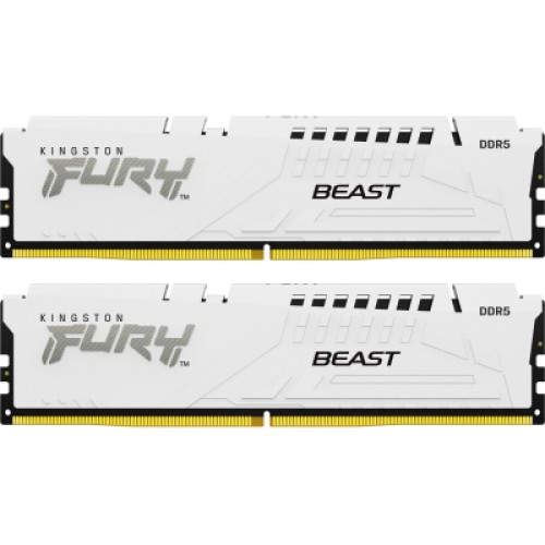 Модуль памяті для компютера DDR5 32GB (2x16GB) 6400 MHz Beast White XMP Kingston Fury (ex.HyperX) (KF564C32BWK2-32)