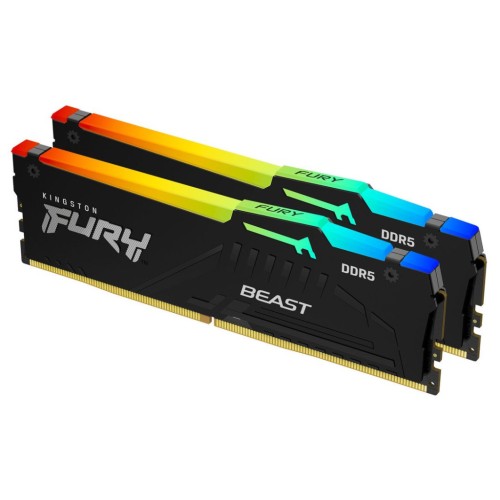 Модуль памяті для компютера DDR5 32GB (2x16GB) 6800 MHz Beast RGB EXPO Kingston Fury (ex.HyperX) (KF568C34BBEAK2-32)