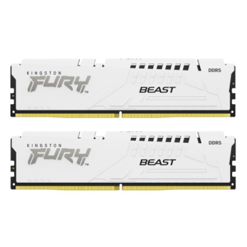 Модуль памяті для компютера DDR5 32GB (2x16GB) 6800 MHz Beast White EXPO Kingston Fury (ex.HyperX) (KF568C34BWEK2-32)