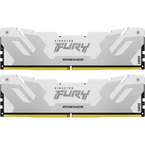 Модуль памяті для компютера DDR5 32GB (2x16GB) 7200 MHz Renegade White XMP Kingston Fury (ex.HyperX) (KF572C38RWK2-32)