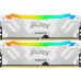 Модуль памяті для компютера DDR5 32GB (2x16GB) 8000 MHz Renegade RGB White XMP Kingston Fury (ex.HyperX) (KF580C38RWAK2-32)