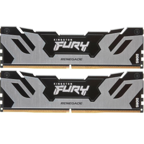 Модуль памяті для компютера DDR5 32GB (2x16GB) 7600 MHz Renegade Silver XMP Kingston Fury (ex.HyperX) (KF576C38RSK2-32)