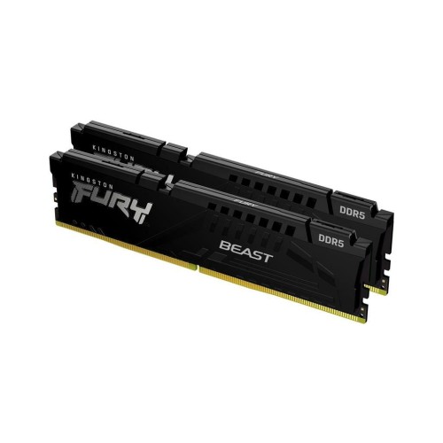 Модуль памяті для компютера DDR5 32GB (2x16GB) 6000 MHz Fury Beast Black Kingston Fury (ex.HyperX) (KF560C36BBE2K2-32)