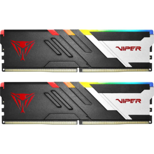 Модуль памяті для компютера DDR5 64GB (2x32GB) 6000 MHz Viper Venom RGB Patriot (PVVR564G600C36K)