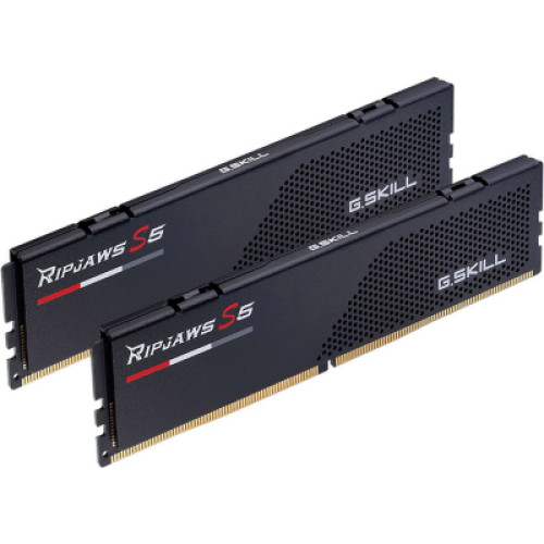 Модуль памяті для компютера DDR5 48GB (2x24GB) 5200 MHz Ripjaws S5 Black G.Skill (F5-5200J4040A24GX2-RS5K)