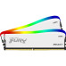 Модуль памяті для компютера DDR4 16GB (2x8GB) 3200 MHz Beast White RGB SE Kingston Fury (ex.HyperX) (KF432C16BWAK2/16)