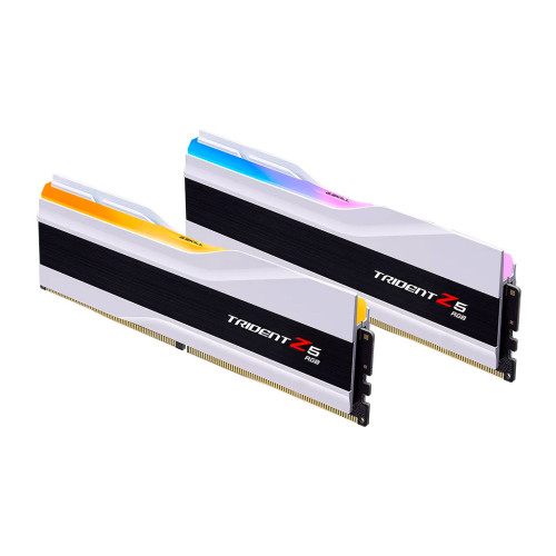 Модуль пам'яті для комп'ютера DDR5 32GB (2x16GB) 7200 MHz Trident Z5 RGB Matte White G.Skill (F5-7200J3445G16GX2-TZ5RW)