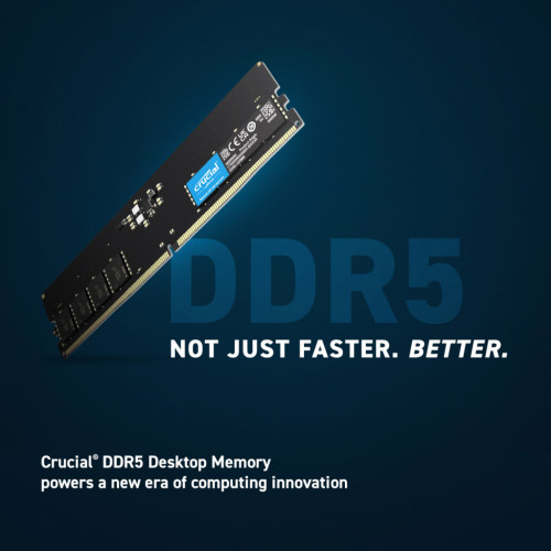 Модуль пам'яті для комп'ютера DDR5 8GB 4800 MHz Micron (CT8G48C40U5T)