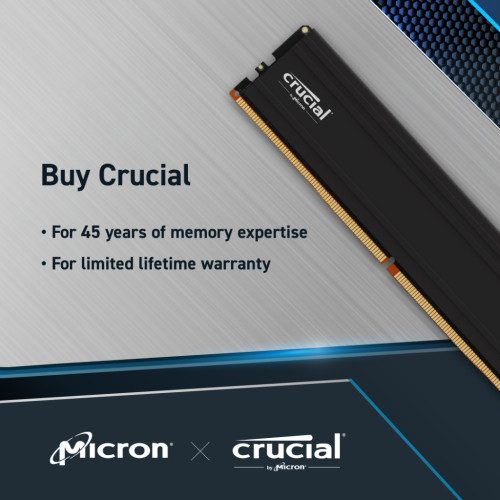 Модуль пам'яті для комп'ютера DDR5 32GB (2x16GB) 6000 MHz Micron (CP2K16G60C48U5)