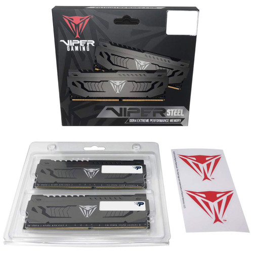 Модуль пам'яті для комп'ютера DDR4 64GB (2x32GB) 3600 MHz Viper Steel Patriot (PVS464G360C8K)