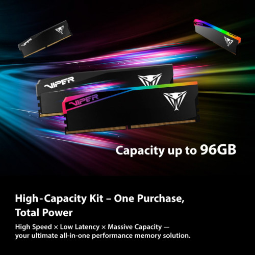 Модуль пам'яті для комп'ютера DDR5 32GB (2x16GB) 6400 MHz Viper Elite 5 Ultra Patriot (VEU532G6432K)