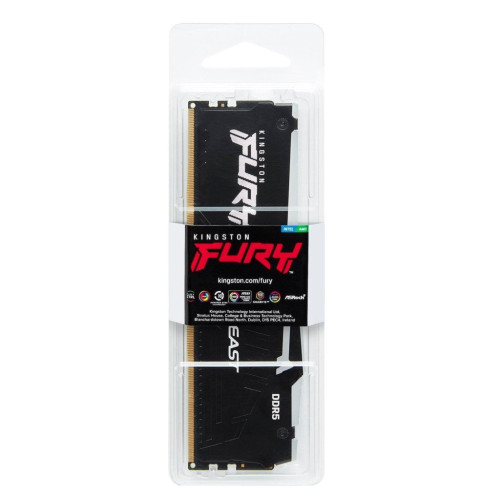 Модуль пам'яті для комп'ютера DDR5 32GB 5200 MHz Beast RGB EXPO Black Kingston Fury (ex.HyperX) (KF552C40BB2A-32)