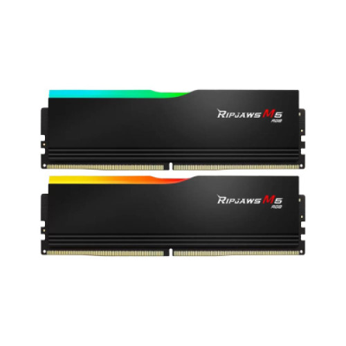 Модуль пам'яті для комп'ютера DDR5 32GB (2x16GB) 6000 MHz Ripjaws M5 RGB Black G.Skill (F5-6000J3636F16GX2-RM5RK)