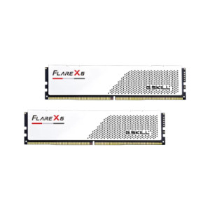 Модуль пам'яті для комп'ютера DDR5 32GB (2x16GB) 6400 MHz Flare X5 Matte White G.Skill (F5-6400J3240G16GX2-FX5W)