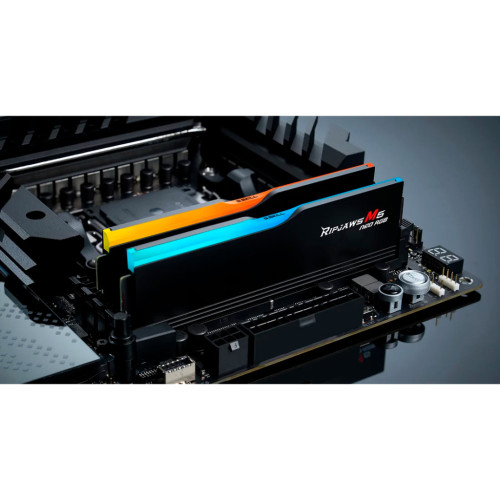 Модуль пам'яті для комп'ютера DDR5 32GB (2x16GB) 6400 MHz Ripjaws M5 Neo RGB Matte Black G.Skill (F5-6400J3240G16GX2-RM5NRK)