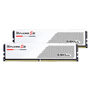 Модуль пам'яті для комп'ютера DDR5 32GB (2x16GB) 6400 MHz Ripjaws S5 Matte White G.Skill (F5-6400J3648F16GX2-RS5W)
