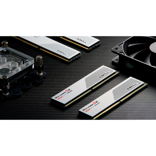 Модуль пам'яті для комп'ютера DDR5 32GB (2x16GB) 6400 MHz Ripjaws S5 Matte White G.Skill (F5-6400J3648F16GX2-RS5W)