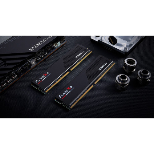Модуль пам'яті для комп'ютера DDR5 32GB (2x16GB) 6400 MHz Flare X5 Matte Black G.Skill (F5-6400J3240G16GX2-FX5)
