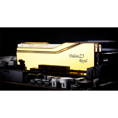 Модуль пам'яті для комп'ютера DDR5 32GB (2x16GB) 7200 MHz Trident Z5 Royal Gold G.Skill (F5-7200J3445G16GX2-TR5G)
