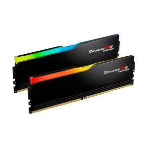 Модуль пам'яті для комп'ютера DDR5 48GB (2x24GB) 6000 MHz Ripjaws M5 Neo RGB Matte Black G.Skill (F5-6000J3036F24GX2-RM5NRK)