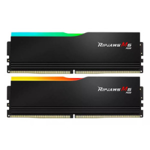Модуль пам'яті для комп'ютера DDR5 48GB (2x24GB) 6000 MHz Ripjaws M5 Neo RGB Matte Black G.Skill (F5-6000J3036F24GX2-RM5NRK)