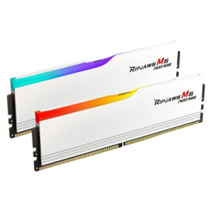 Модуль пам'яті для комп'ютера DDR5 48GB (2x24GB) 6000 MHz Ripjaws M5 Neo RGB Matte White G.Skill (F5-6000J3036F24GX2-RM5NRW)