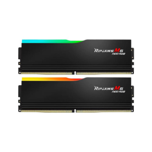 Модуль пам'яті для комп'ютера DDR5 64GB (2x32GB) 6000 MHz Ripjaws M5 Neo RGB Matte Black G.Skill (F5-6000J3636F32GX2-RM5NRK)