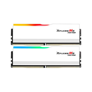 Модуль пам'яті для комп'ютера DDR5 64GB (2x32GB) 6000 MHz Ripjaws M5 Neo RGB Matte White G.Skill (F5-6000J3636F32GX2-RM5NRW)