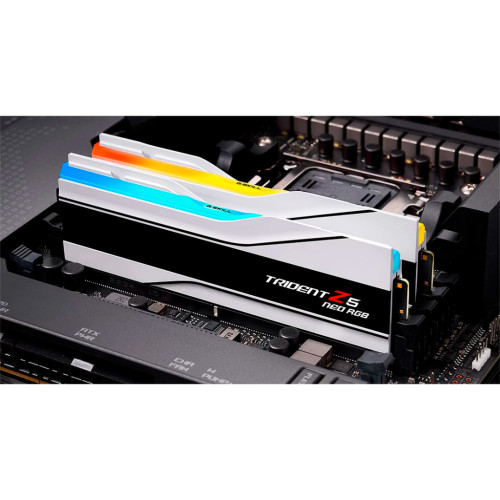 Модуль пам'яті для комп'ютера DDR5 64GB (2x32GB) 6000 MHz Trident Z5 Neo RGB Matte White G.Skill (F5-6000J3636F32GX2-TZ5NRW)