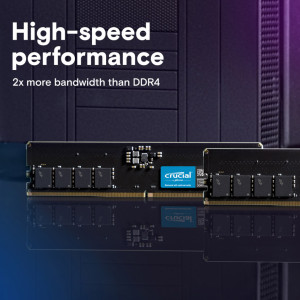 Модуль пам'яті для комп'ютера DDR5 64GB (2x32GB) 5600 MHz Micron (CT2K32G56C46U5)