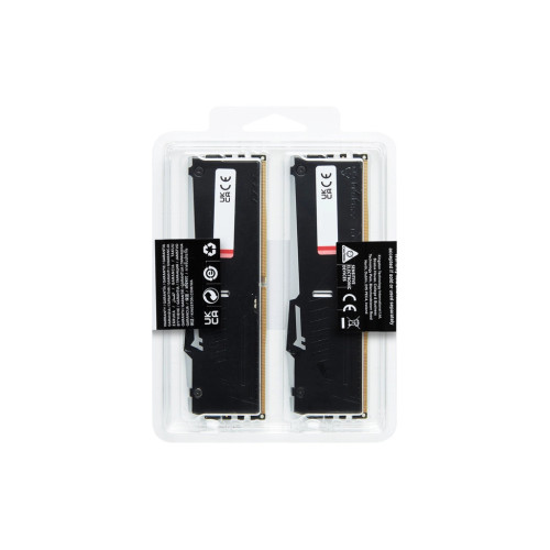 Модуль пам'яті для комп'ютера DDR5 128GB (2x64GB) 5600 MHz Beast RGB Kingston Fury (ex.HyperX) (KF556C40BBAK2-128)