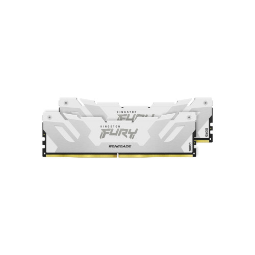 Модуль пам'яті для комп'ютера DDR5 32GB (2x16GB) 8000 MHz Renegade White Kingston Fury (ex.HyperX) (KF580C38RWK2-32)