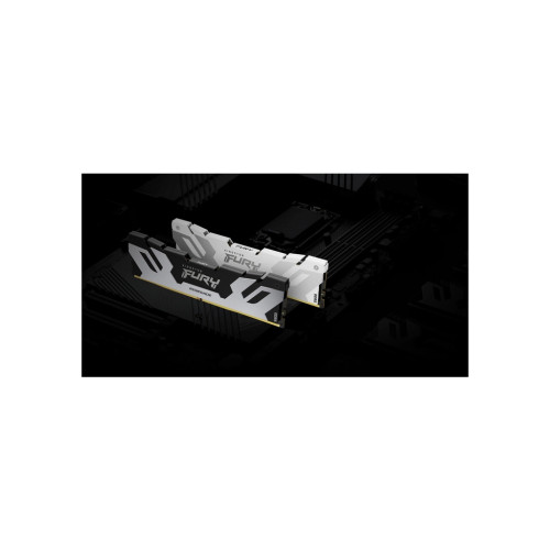 Модуль пам'яті для комп'ютера DDR5 32GB (2x16GB) 8000 MHz Renegade White Kingston Fury (ex.HyperX) (KF580C38RWK2-32)