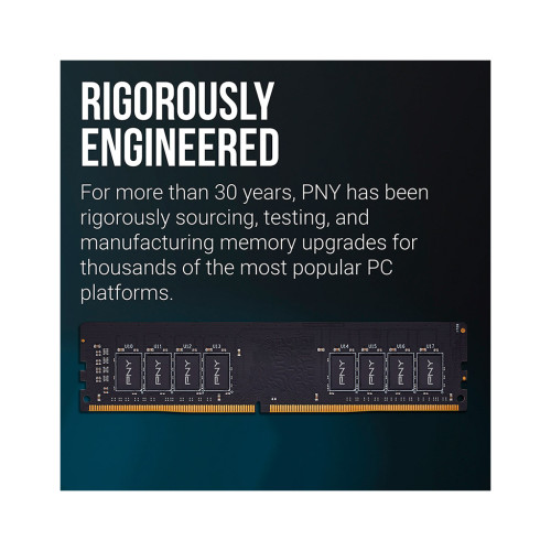 Модуль пам'яті для комп'ютера DDR4 16GB 3200 MHz PNY (MD16GSD43200-SI)