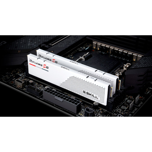 Модуль пам'яті для комп'ютера DDR5 64GB (2x32GB) 6000 MHz Ripjaws S5 Matte White G.Skill (F5-6000J2836G32GX2-RS5W)