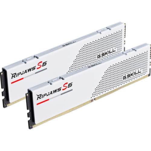Модуль пам'яті для комп'ютера DDR5 64GB (2x32GB) 6000 MHz Ripjaws S5 Matte White G.Skill (F5-6000J2836G32GX2-RS5W)