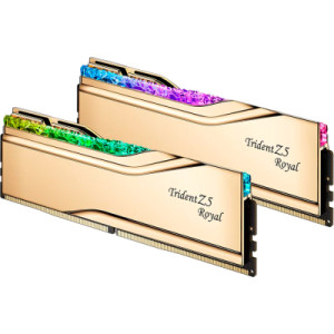Модуль пам'яті для комп'ютера DDR5 32GB (2x16GB) 6400 MHz Trident Z5 Royal Gold G.Skill (F5-6400J3039G16GX2-TR5G)