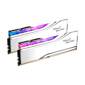 Модуль пам'яті для комп'ютера DDR5 64GB (2x32GB) 6000 MHz Trident Z5 Royal Silver G.Skill (F5-6000J2836G32GX2-TR5S)