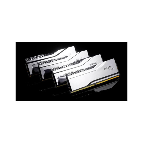 Модуль пам'яті для комп'ютера DDR5 64GB (2x32GB) 6400 MHz Trident Z5 Royal Silver G.Skill (F5-6400J3239G32GX2-TR5S)