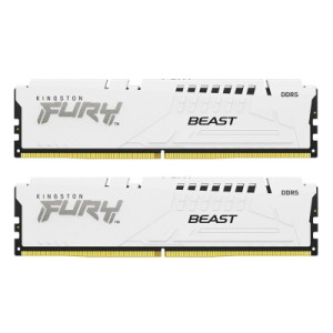 Модуль пам'яті для комп'ютера DDR5 32GB (2x16GB) 6000 MHz Beast White Kingston Fury (ex.HyperX) (KF560C36BWE2K2-32)