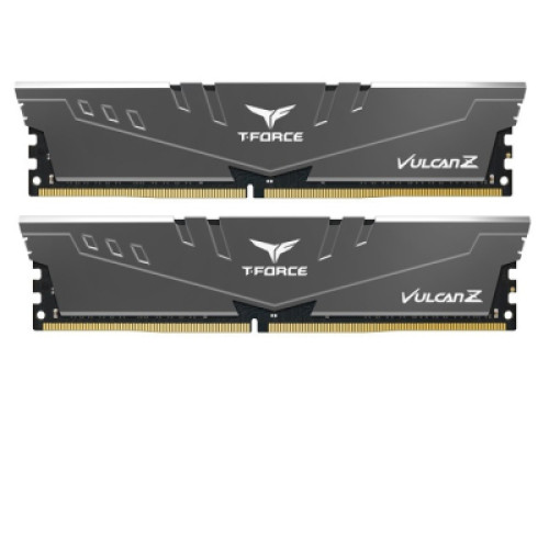 Модуль пам'яті для комп'ютера DDR4 16GB (2x8GB) 3200 MHz T-Force Vulcan Z Gray Team (TLZGD416G3200HC16FDC01)