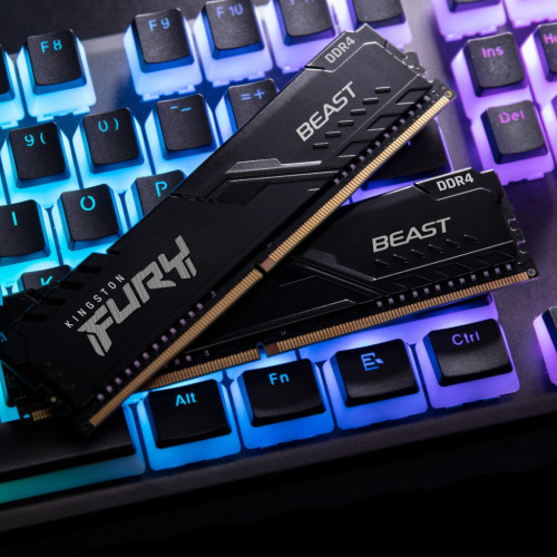 Модуль пам'яті для комп'ютера DDR4 16GB 3200 MHz Beast Black Kingston Fury (ex.HyperX) (KF432C16BB1/16WP)