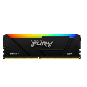 Модуль пам'яті для комп'ютера DDR4 16GB 3200 MHz Beast RGB Kingston Fury (ex.HyperX) (KF432C16BB12A/16WP)
