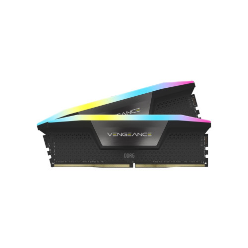 Модуль пам'яті для комп'ютера DDR5 32GB (2x16GB) 6000 MHz Vengeance RGB Grey Corsair (CMH32GX5M2B6000Z30K)